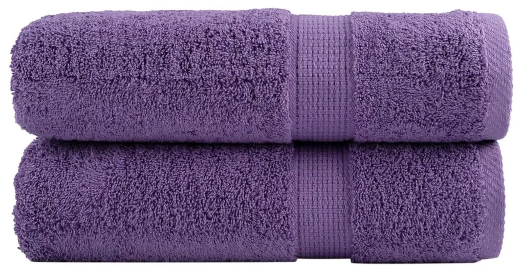 Toalhas de banho premium SOLUND 2pcs 70x140 cm 600 gsm roxo