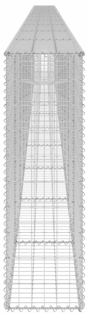 Muro gabião com tampas aço galvanizado 900x30x100 cm