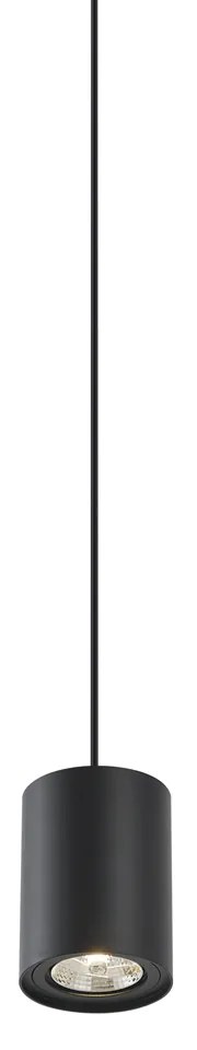 Candeeiro suspenso moderno preto para sistema de calha monofásico GU10 70mm - Iconic Holt Moderno