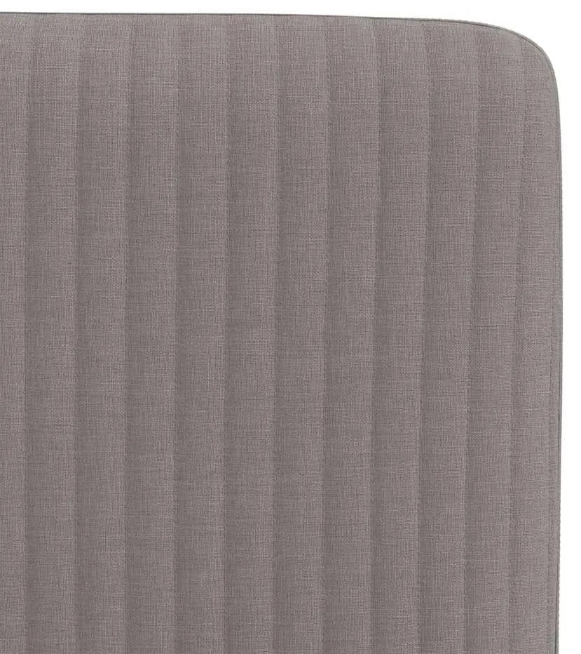 Cadeiras de jantar 6 pcs tecido cinzento-acastanhado