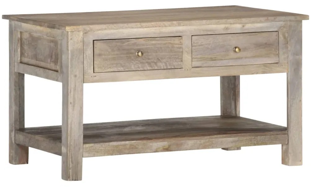 Mesa de centro 82x52x47 cm madeira de mangueira maciça