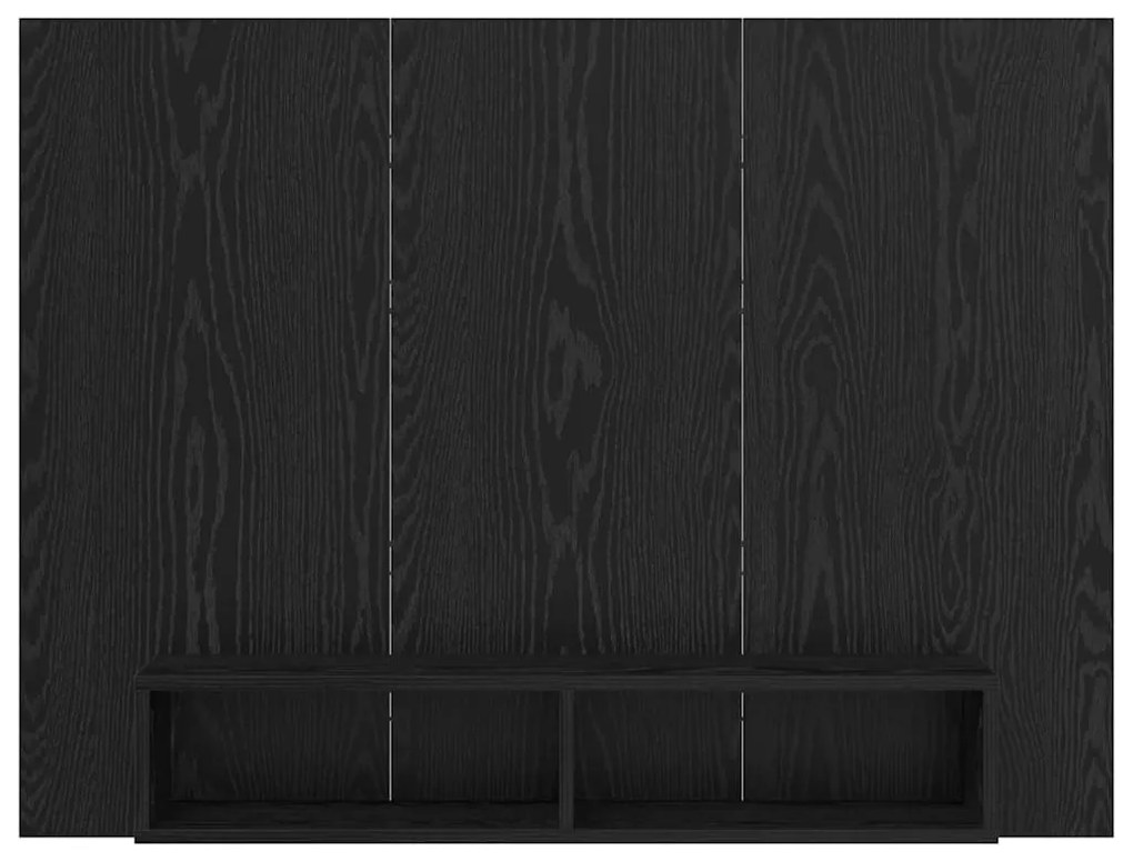 Gabinete de TV de Parede Carvalho Preto 120 x 23.5 x 90 cm