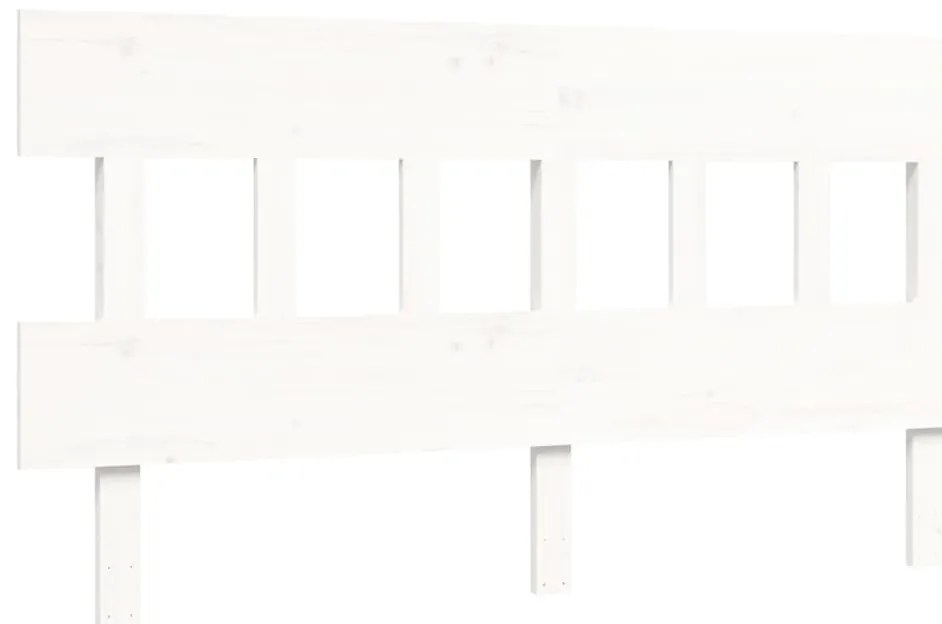 Cama para idosos king size com cabeceira madeira maciça branco