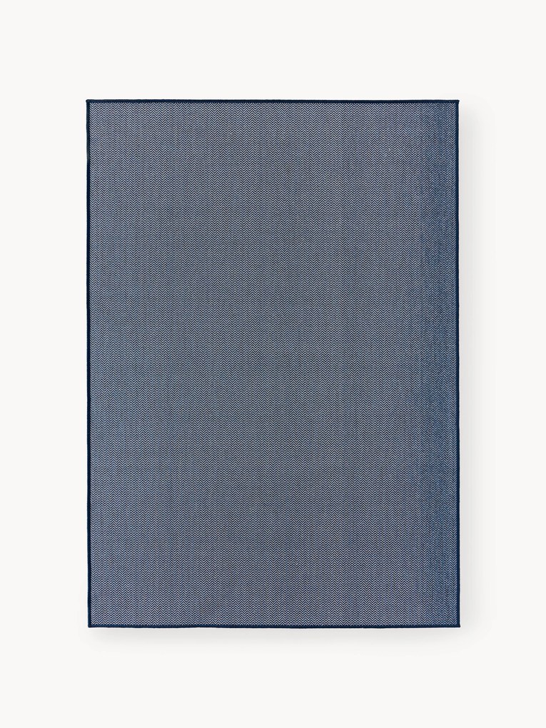 Tapete reversível para interior e exterior com padrão de ziguezague Cort
