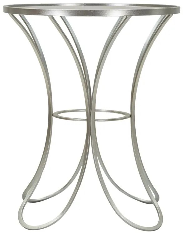 MESA DE APOIO TRIXY Ø 56X68 CM PRATEADA