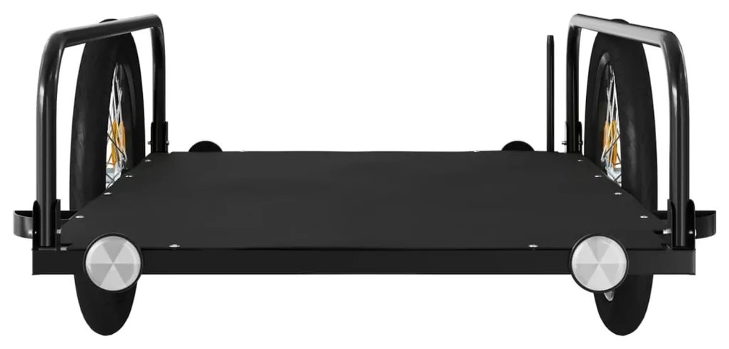 Reboque para bicicleta 135x70x37 cm ferro preto