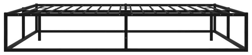 Estrutura de cama 140x200 cm metal preto