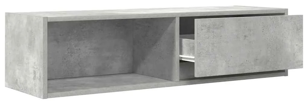 Móvel de TV 100x31x25,5 cm derivados de madeira cinza cimento