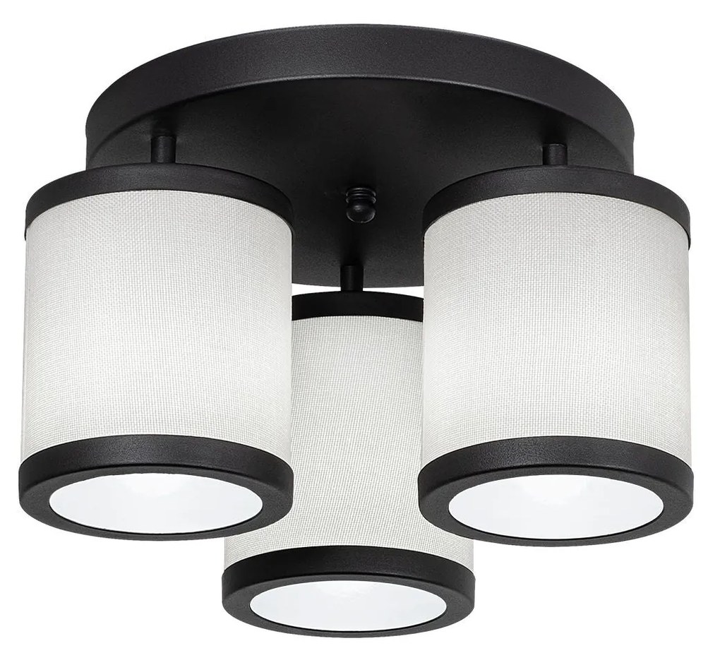 Candeeiro de Tecto Way – Preto e Branco – 40 x 40 x 22 cm