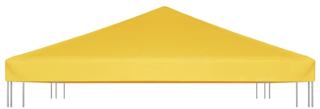 Cobertura de gazebo 270 g/m² 4x3 m amarelo