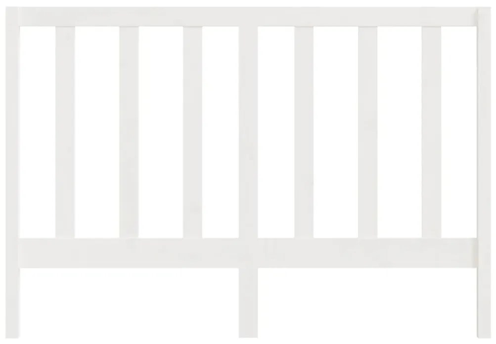Cabeceira de cama 166x4x100 cm pinho maciço branco
