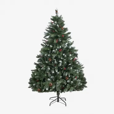 Árvore De Natal Com Pinhas Decorativas E Frutas Vermelhas Livigno ↑180 - Sklum