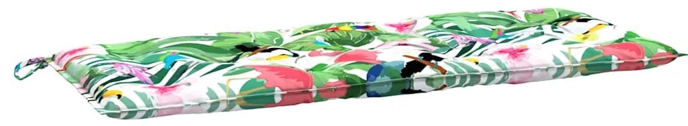 Almofadões p/ banco de jardim 2 pcs 120x50x7 cm tecido multicor