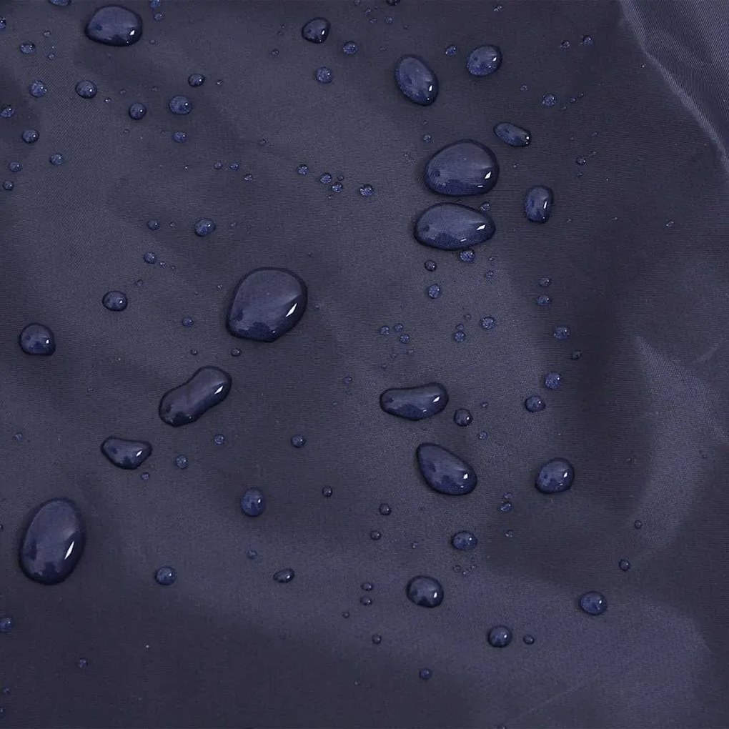 Capa de chuva para cães com tiras reflectoras azul-marinho S