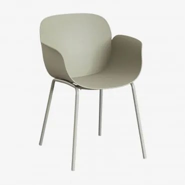 Pack De 2 Cadeiras De Jardim Em Polipropileno E Aço Lynette Verde Bambu - Sklum