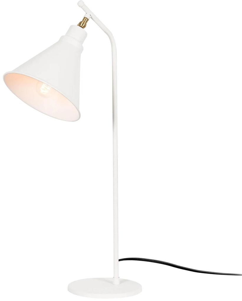 Candeeiro de Mesa Sivani – Branco – 28 cm de Diâmetro x 50 cm de Altur