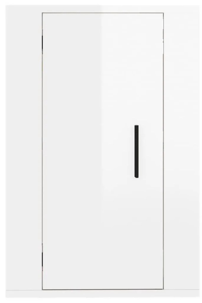 Móveis de TV de parede 2 pcs 40x34,5x60 cm branco brilhante