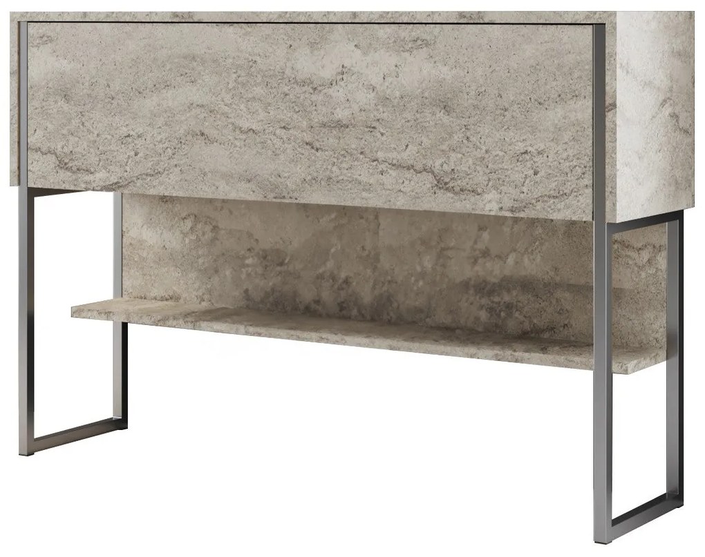 Cômoda Luxe – Travertine Silver – 120x80x30 cm