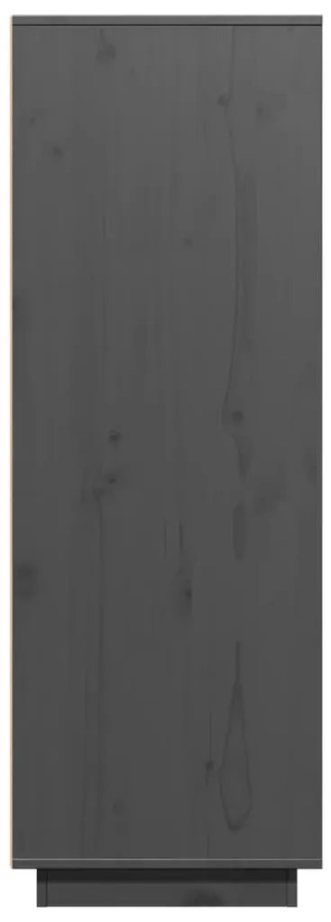 Aparador alto 60x40x116,5 cm pinho maciço cinzento