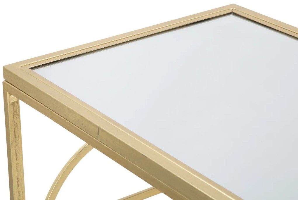MESA CONSOLA MARIE 120X41X81 CM DOURADO