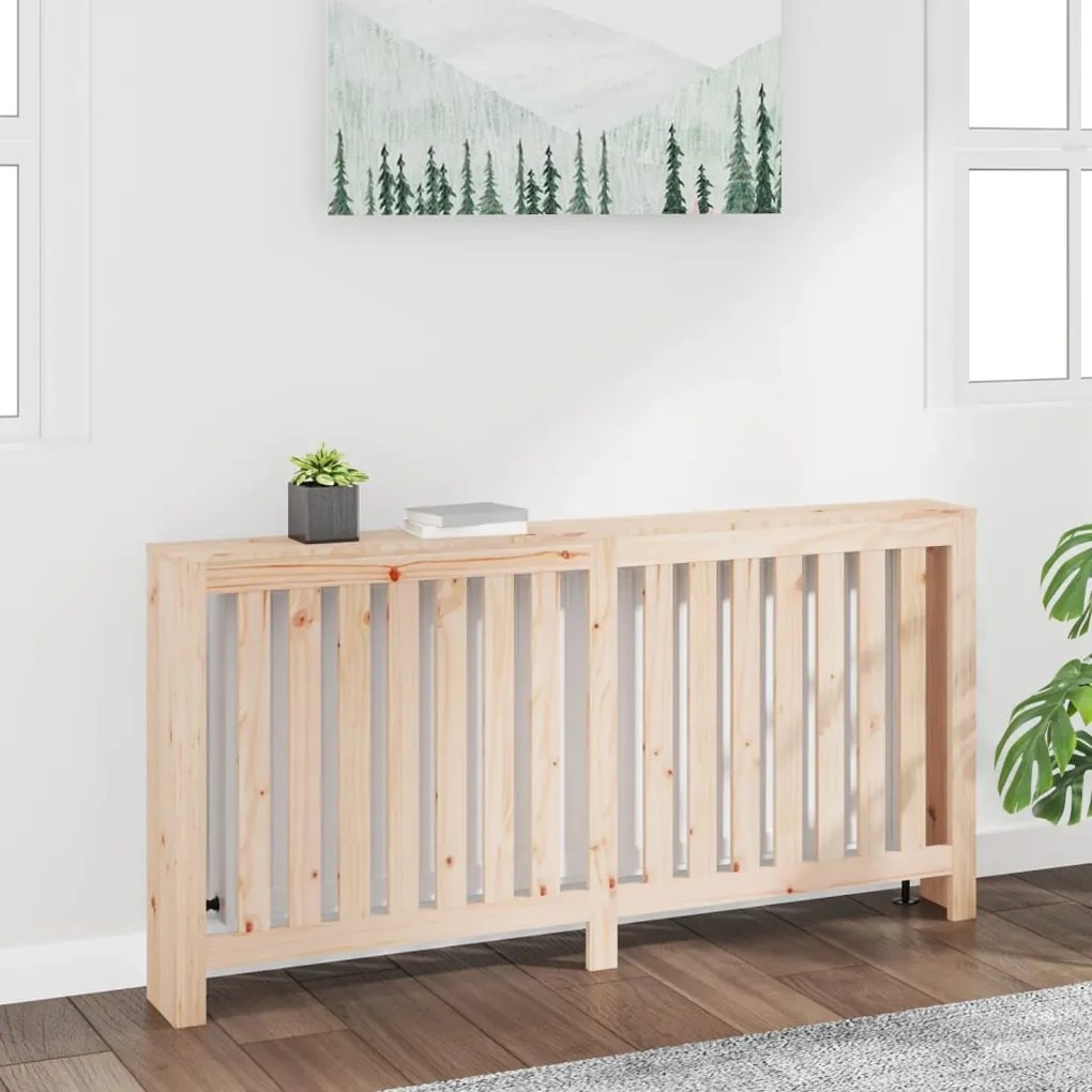 822581 vidaXL Cobertura de radiador 169 x 19 x 84 cm pinho maciço