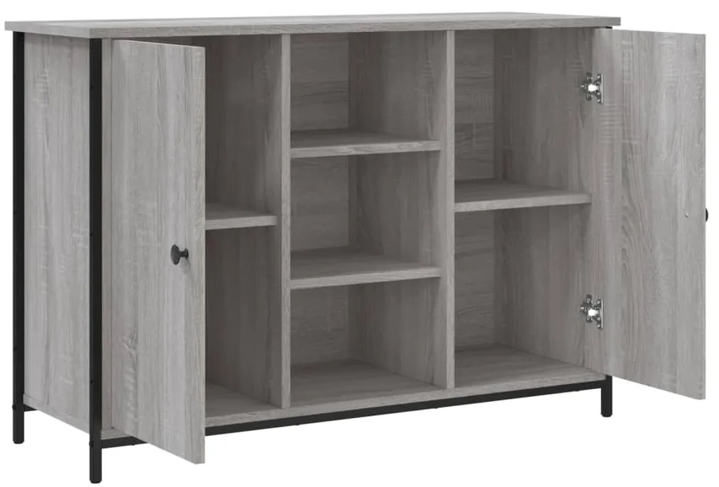 Aparador 100x35x70 cm derivados de madeira cinzento sonoma