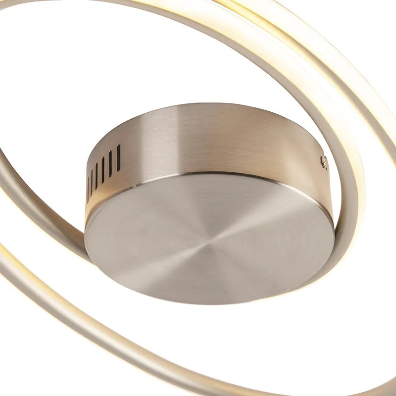 Candeeiro de teto design aço com LED regulável em 3 níveis - Rowan Moderno,Design