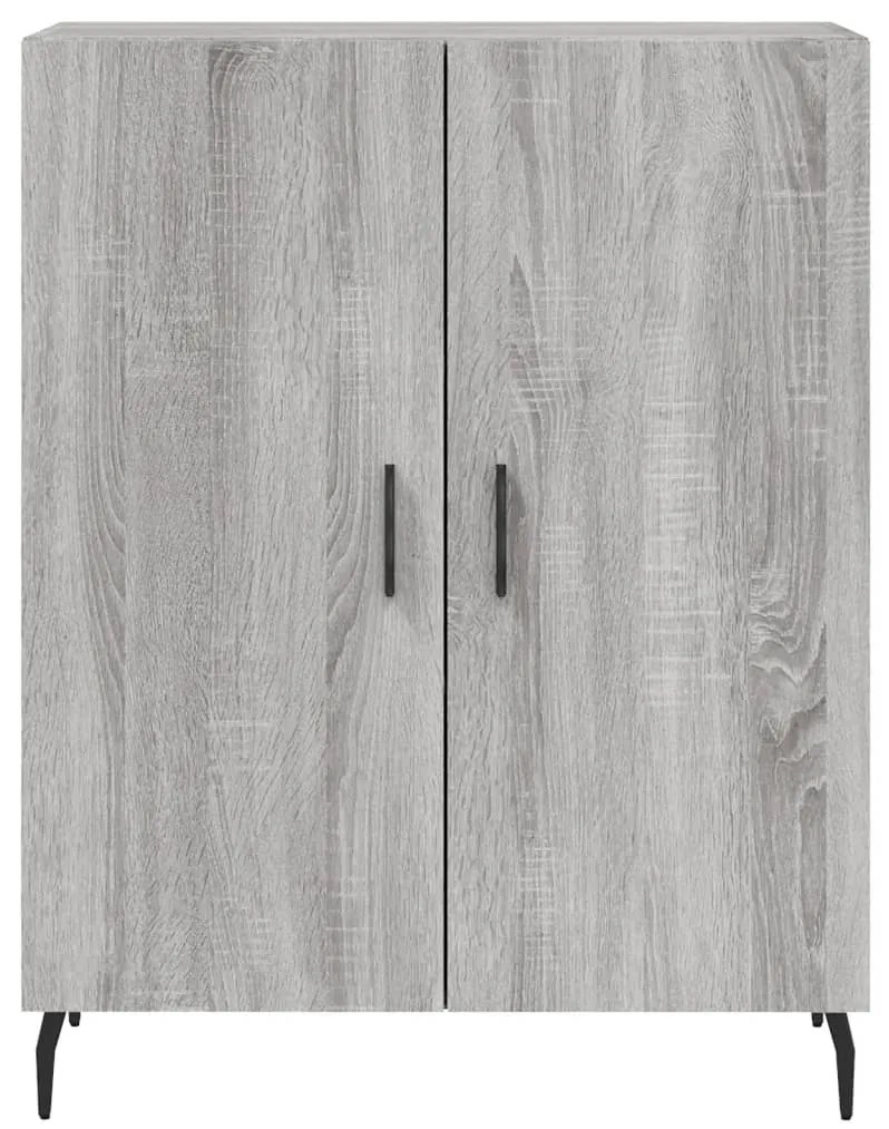 Armário alto 69,5x34x180 cm derivados de madeira sonoma cinza