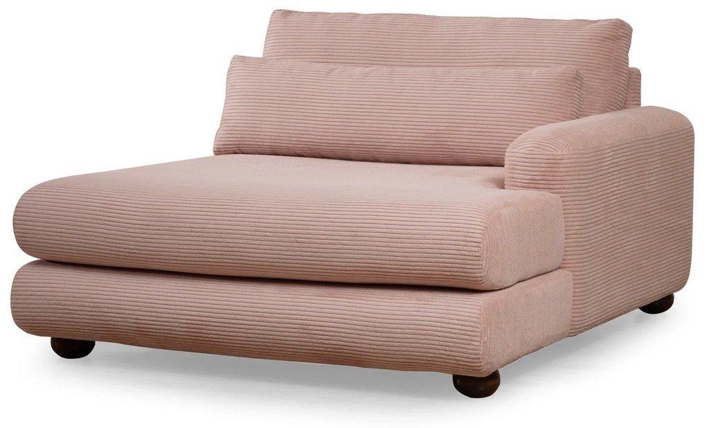 Sofá de Canto River – Rosa – 330x150 cm