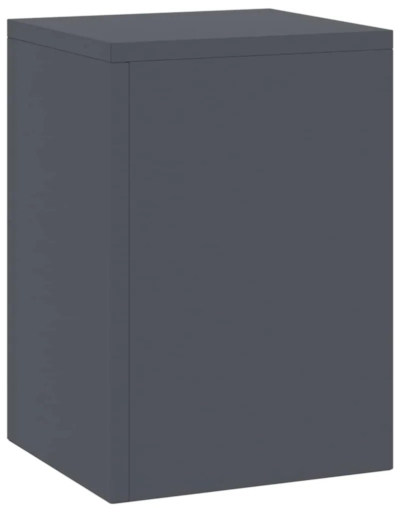Suportes para Plantas Outdoor Pilar 2 pcs Antracite 24x24x35 cm Aço
