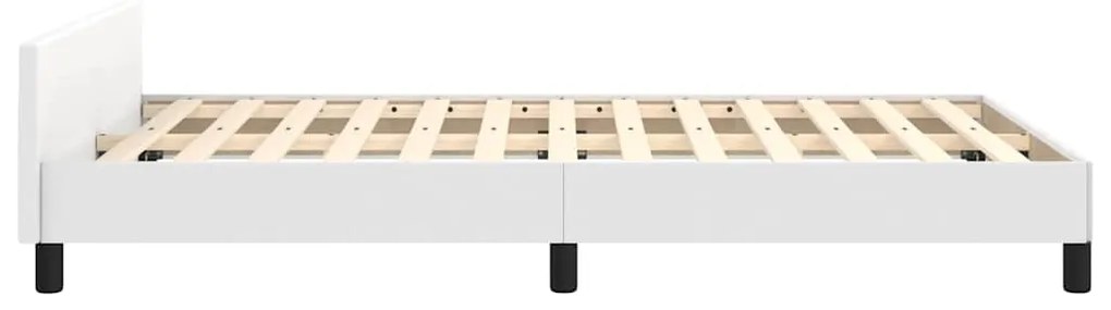 Estrutura de cama c/ cabeceira sem colchão 120x200 cm branco
