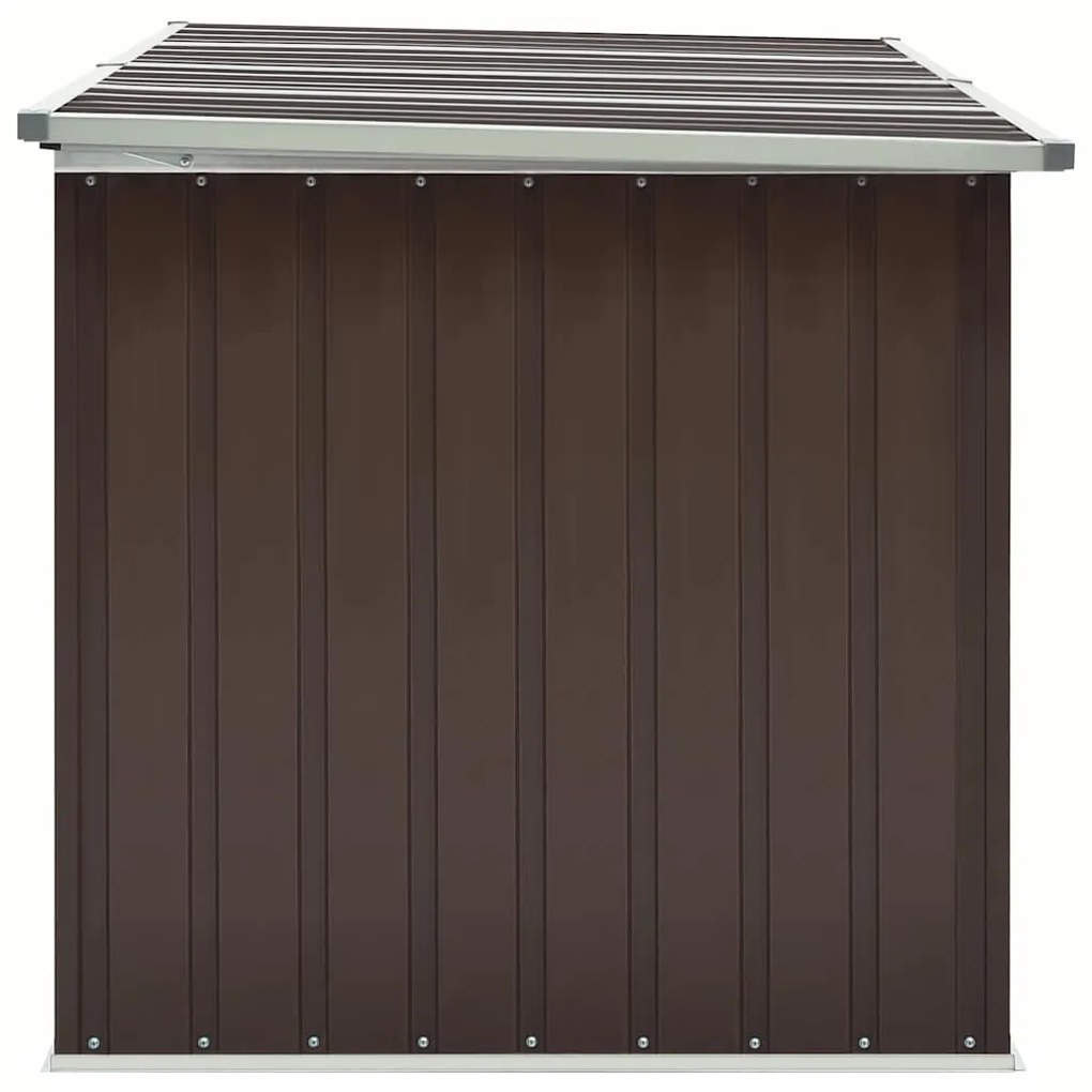 Caixa de arrumação para jardim 171x99x93 cm castanho