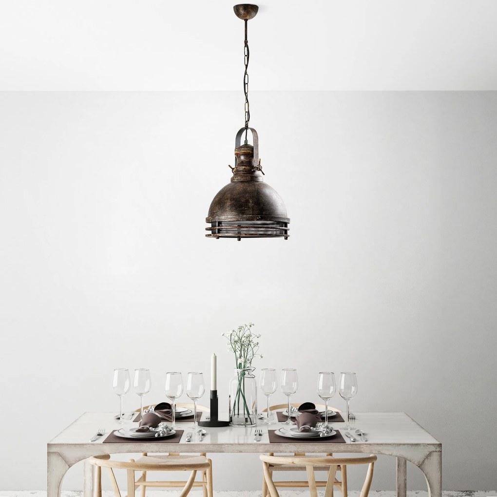 Candeeiro Chandelier Saglam – Cor Antiquada – Ø30 h:40 cm