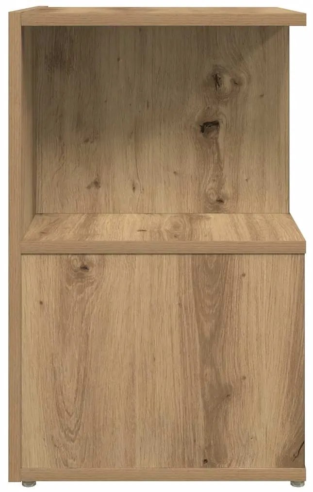 Mesa cabeceira 35x35x55 cm derivados madeira carvalho artisiano