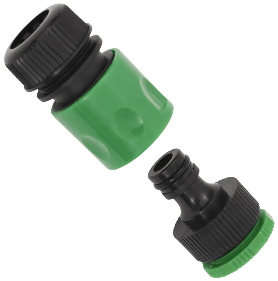 Mangueira de jardim com conjunto de encaixe 0,75" 10m PVC verde