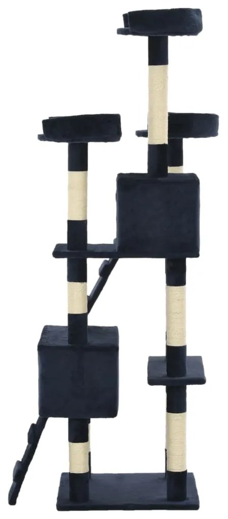 Árvore para gatos c/ postes arranhadores sisal 170 cm azul