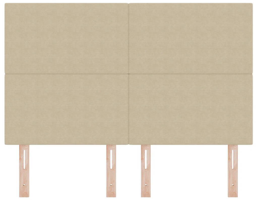 Cabeceira vidaXL Design Simples Verde Claro Cinza 160 cm Tecido de Vel