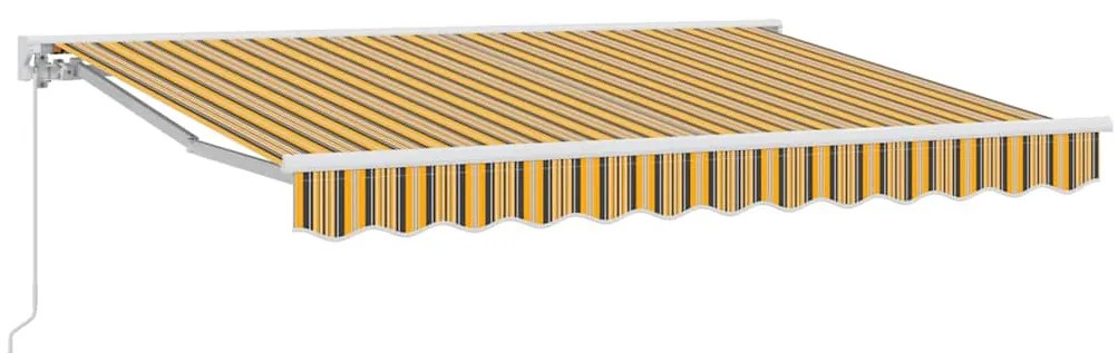 Toldo Retrátil Manual Azul Marinho 350x200 cm