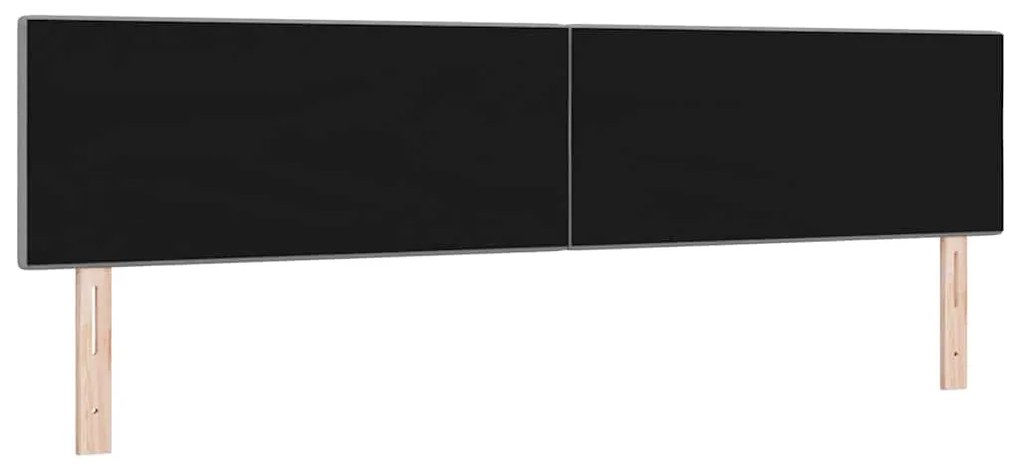 Cabeceira LED cinza claro estofada com botões de 100 cm