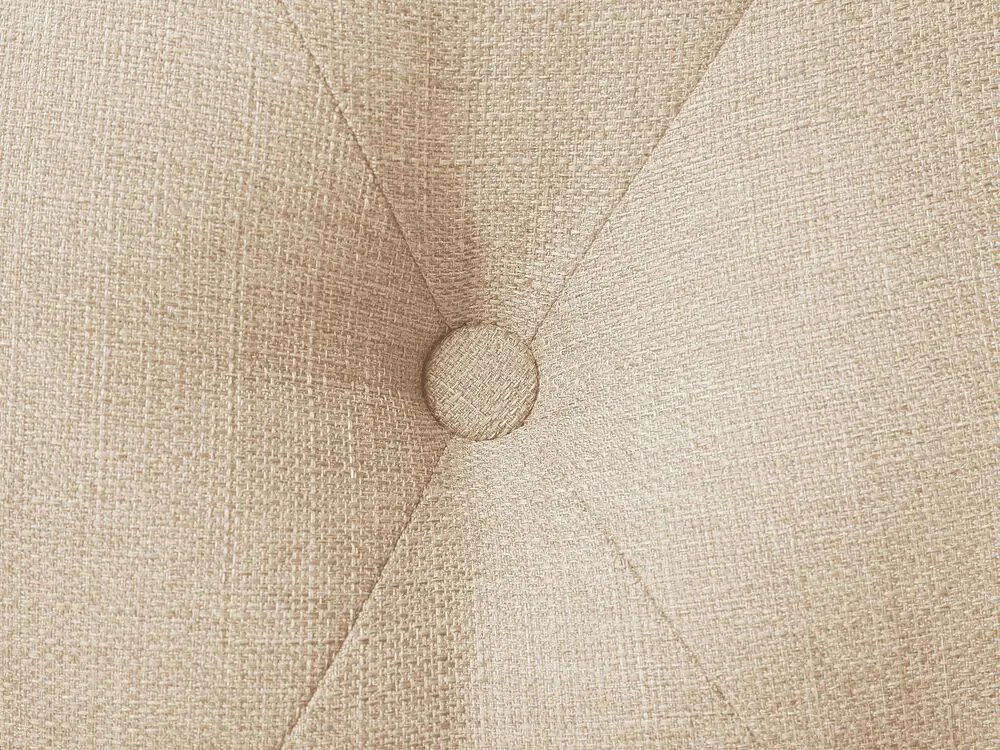 Cama de casal em tecido creme 180 x 200 cm BORDEAUX Beliani