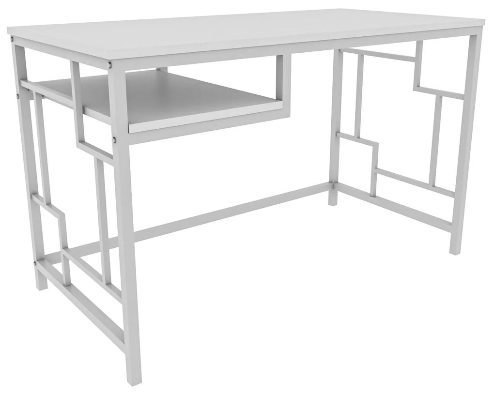 Secretária de Estudo Kennesaw - Branca - 120x60x74,8 cm