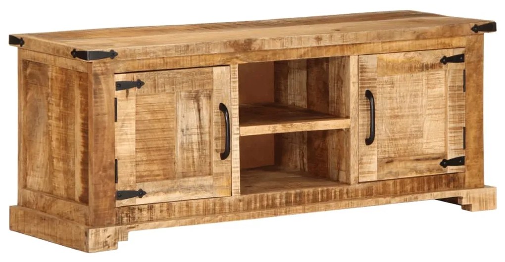 vidaXL Móvel de TV 110x35x45 cm madeira mangueira áspera maciça