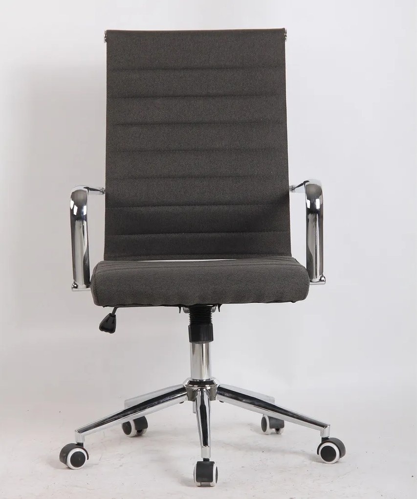 Cadeira de escritório IOWA, executivo, tecido cinza escuro