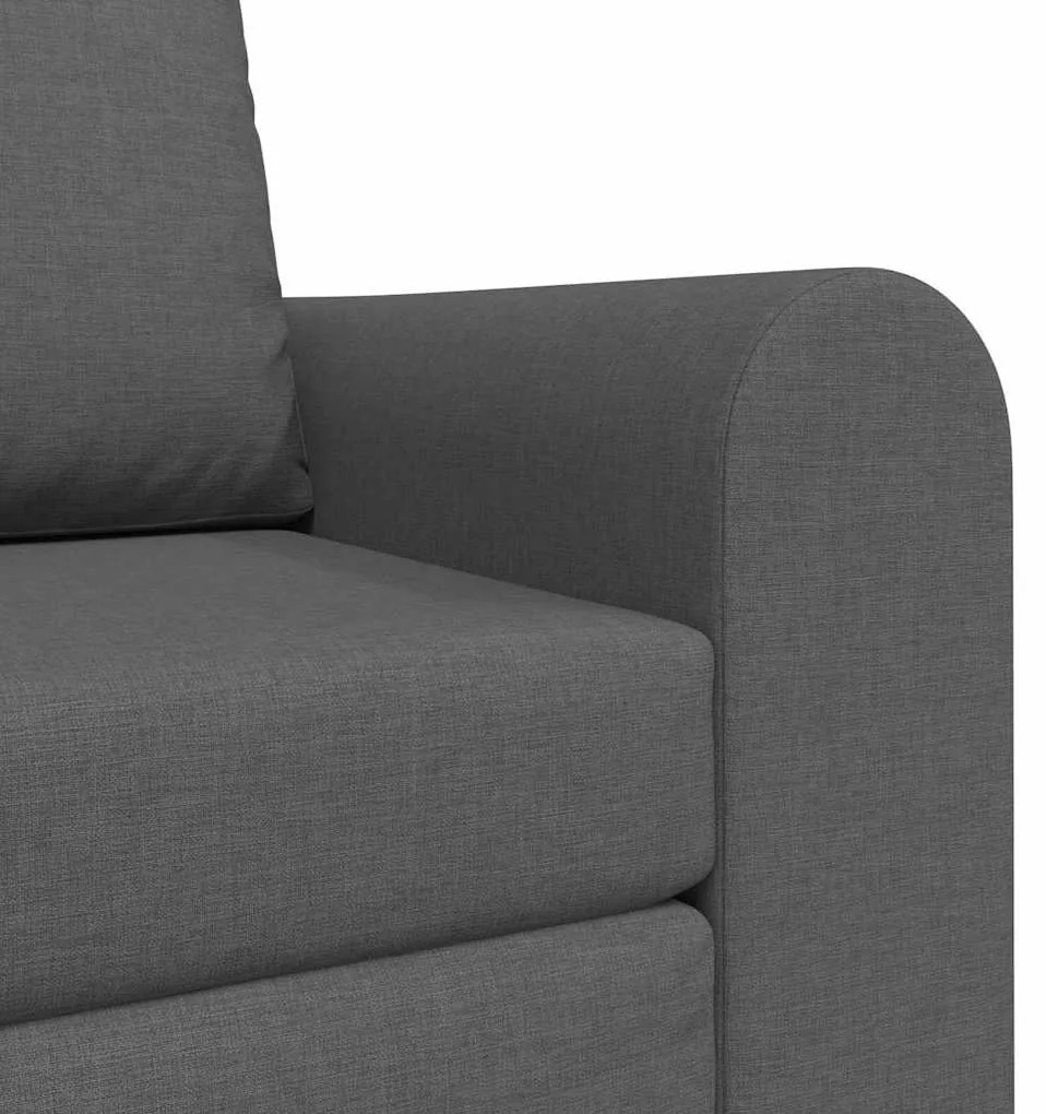 Sofá Cama 2-em-1 Cinza Escuro 98x71x83 cm Tecido