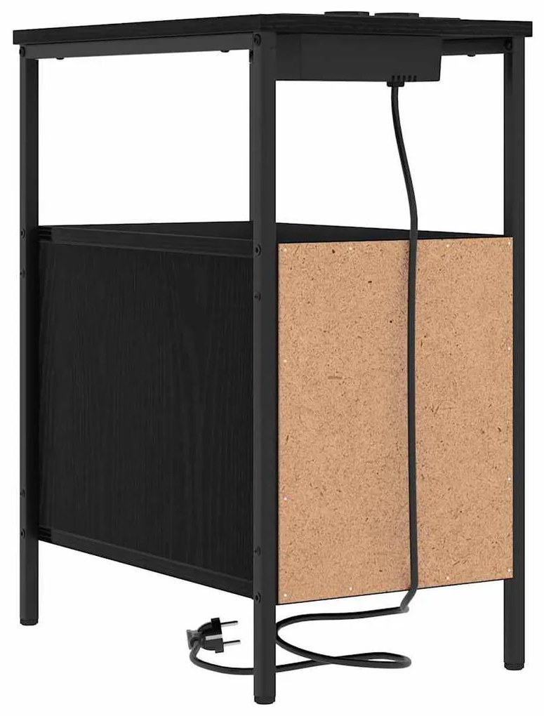 Armários de Canto 2 pcs Carvalho preto 30 x 48 x 61 cm
