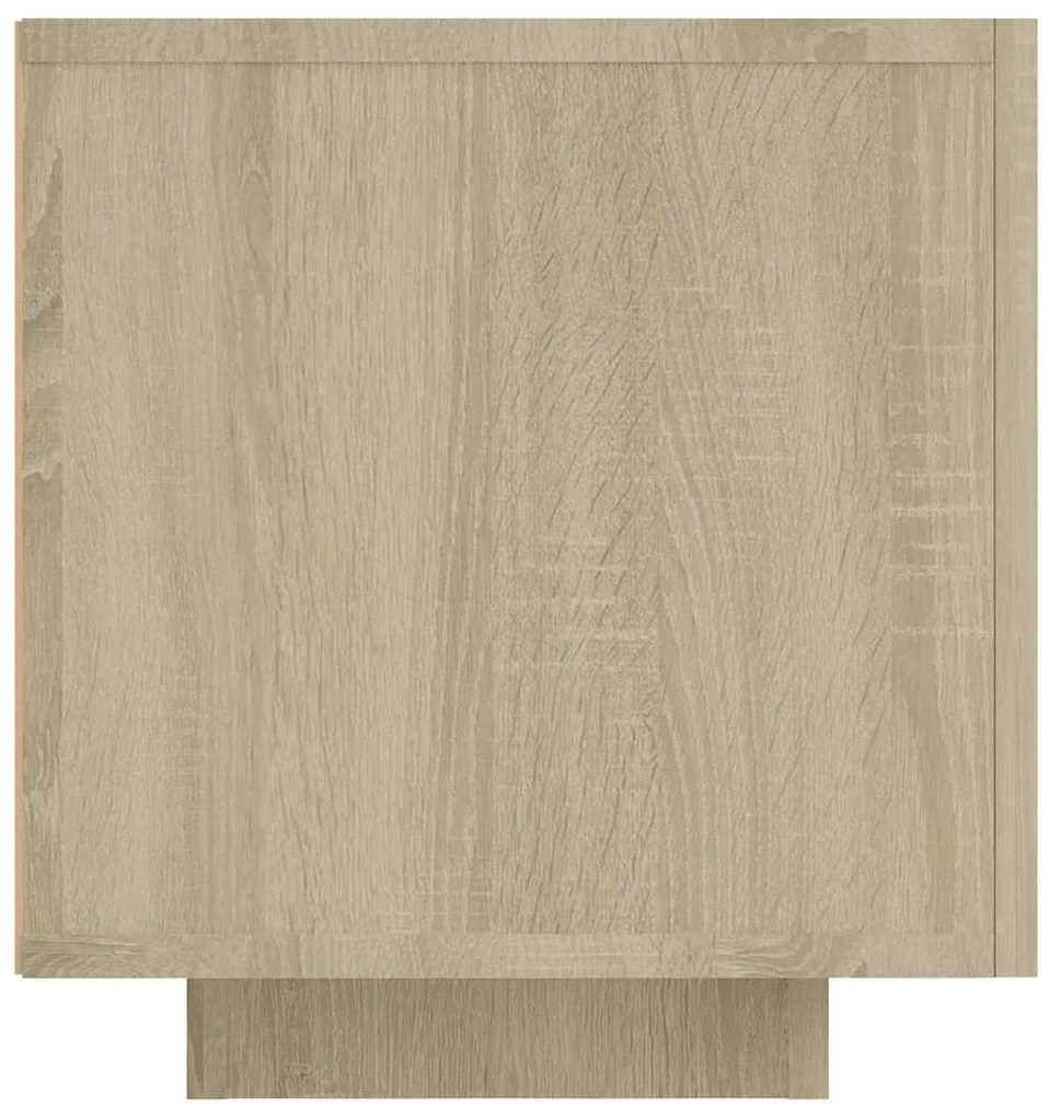 Móvel de TV com luzes LED 160x35x40 cm carvalho sonoma