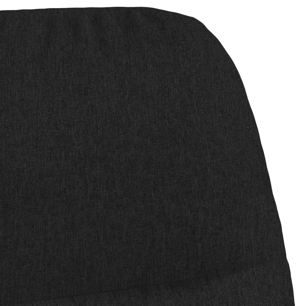 Cadeira de baloiço com banco tecido cor preto