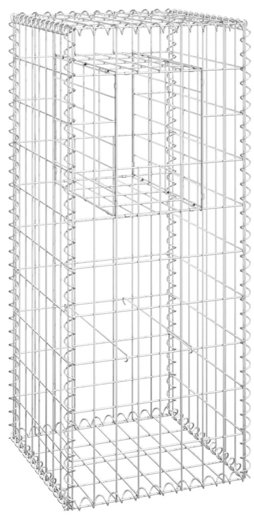 Postes/cestos gabião 2 pcs 40x40x100 cm ferro