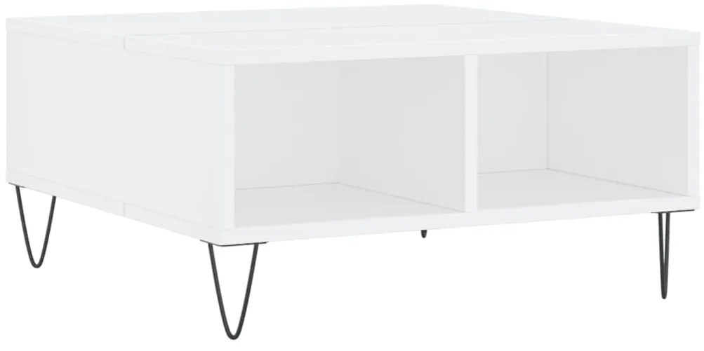 Mesa de centro 60x60x30 cm derivados de madeira branco