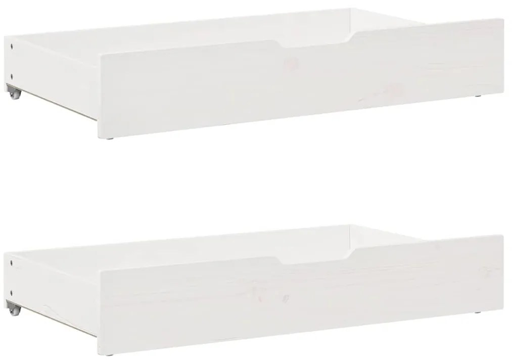 Sofá-cama com gavetas 90x200 cm madeira de pinho maciça